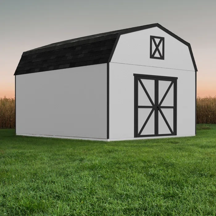 11.56 ft. H x 12 ft. W x 20 ft. D Hudson 12 ft. W x 16 ft. D Wood Storage Shed With Floor