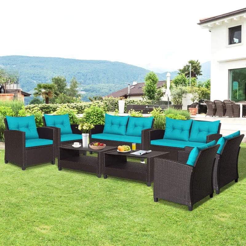 Anaan 8 - Person Outdoor Seating Group with Cushions