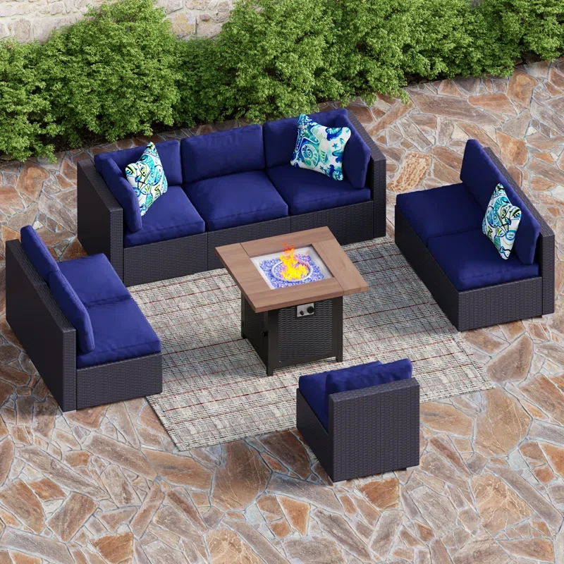 Alyah 8 - Person Outdoor Seating Group with Cushions