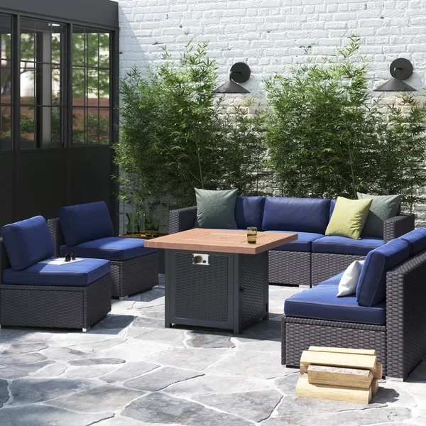 Alyah 7 - Person Outdoor Seating Group with Cushions