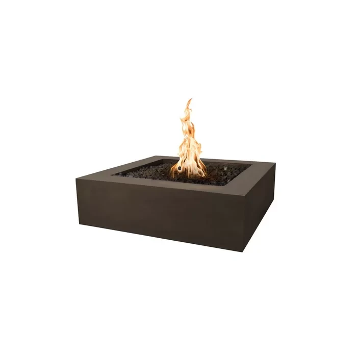 12" H x 42" W x 42" D Quad Electronic Ignition Concrete Fire Pit