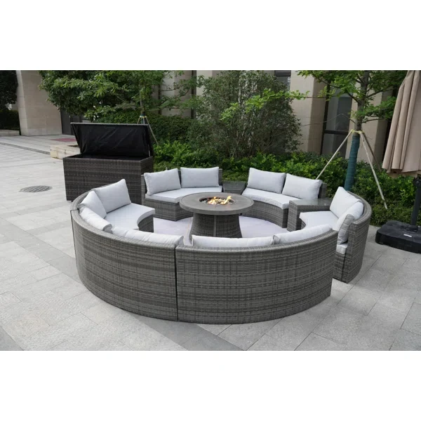 Areefa 12 - Person Outdoor Seating Group with Cushions