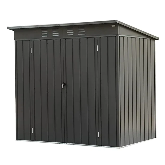 D Metal Storage Shed