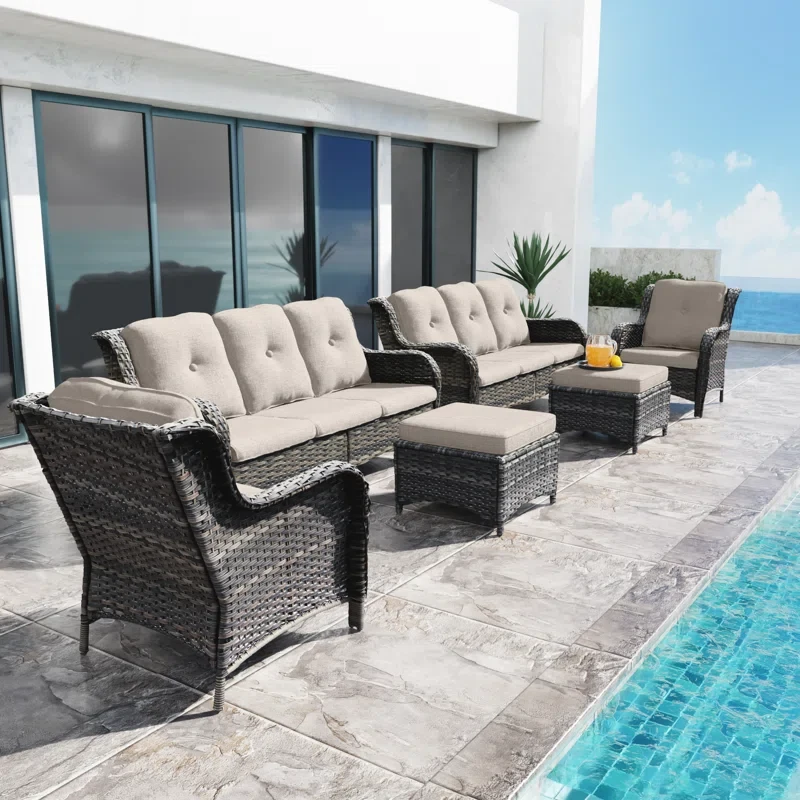 Anahit 10 - Person Outdoor Seating Group with Cushions