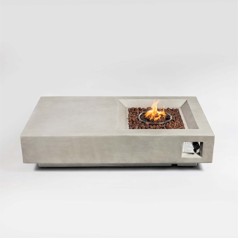 Daeyonna Concrete Fire Pit Table