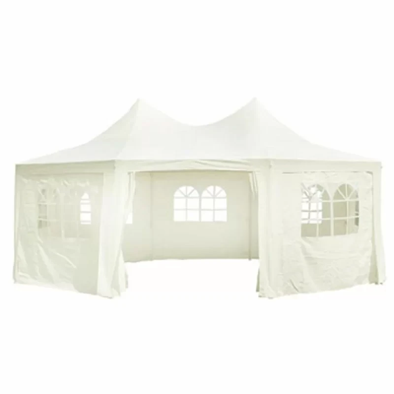 Octagonal Party Tent Cream 19.7'x14.4'x11.5'