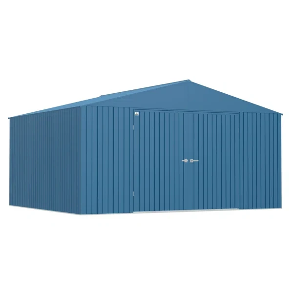 Elite 14 ft. W x 12 ft. D Metal Storage Shed