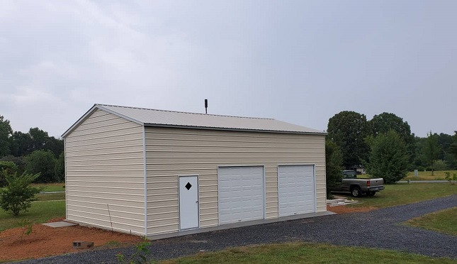 Metal Garages 24'X36' Two Car Garage