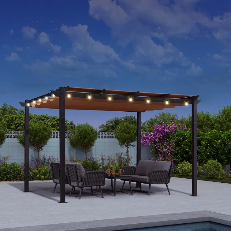 13 Ft. W x 10 Ft. D Aluminum Pergola