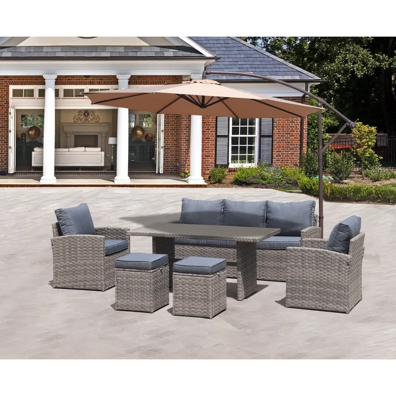 Amiraka 6 - Person Outdoor Seating Group with Cushions