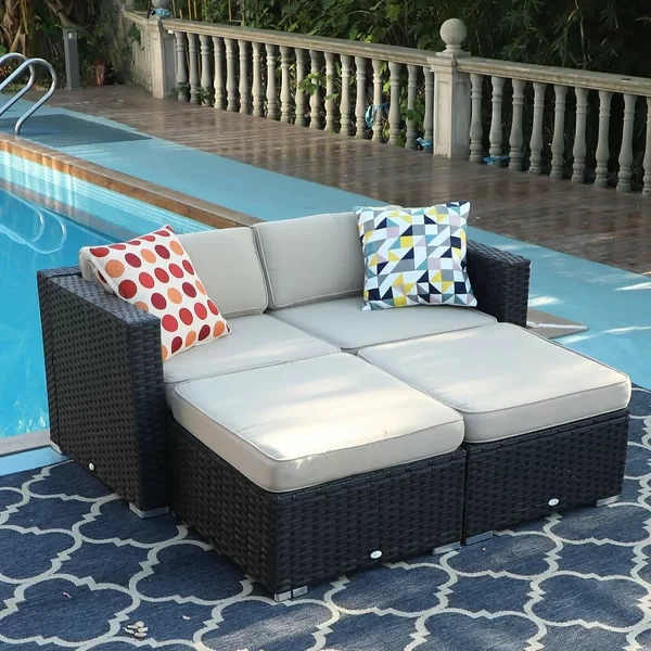 Mcgahan 2 - Person Outdoor Seating Group with Cushions