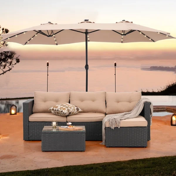 Alyah 4 - Person Outdoor Seating Group with Cushions