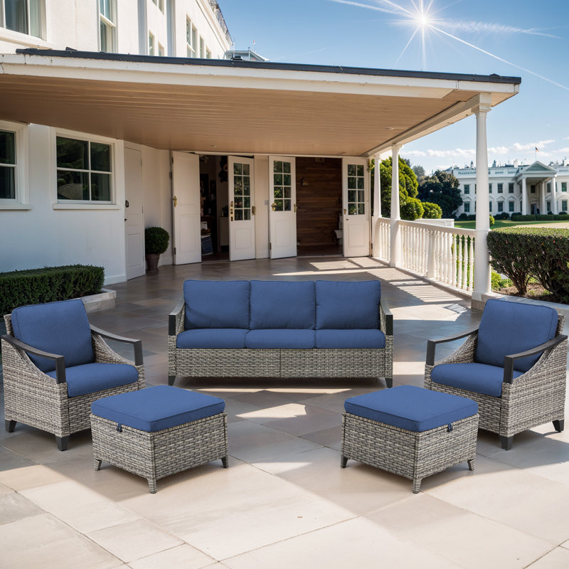 Calah 5 - Person Outdoor Seating Group with Cushions