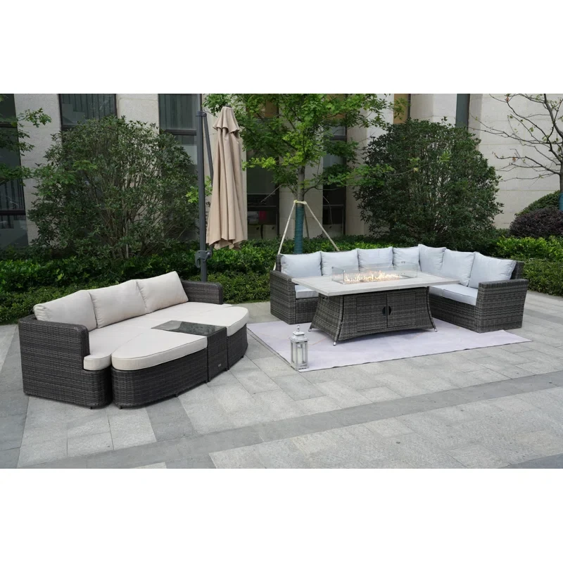 Amairany 4 - Person Outdoor Seating Group with Cushions