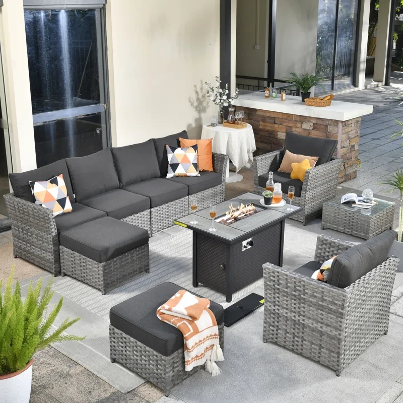 Belby 8 - Person Outdoor Seating Group with Cushions