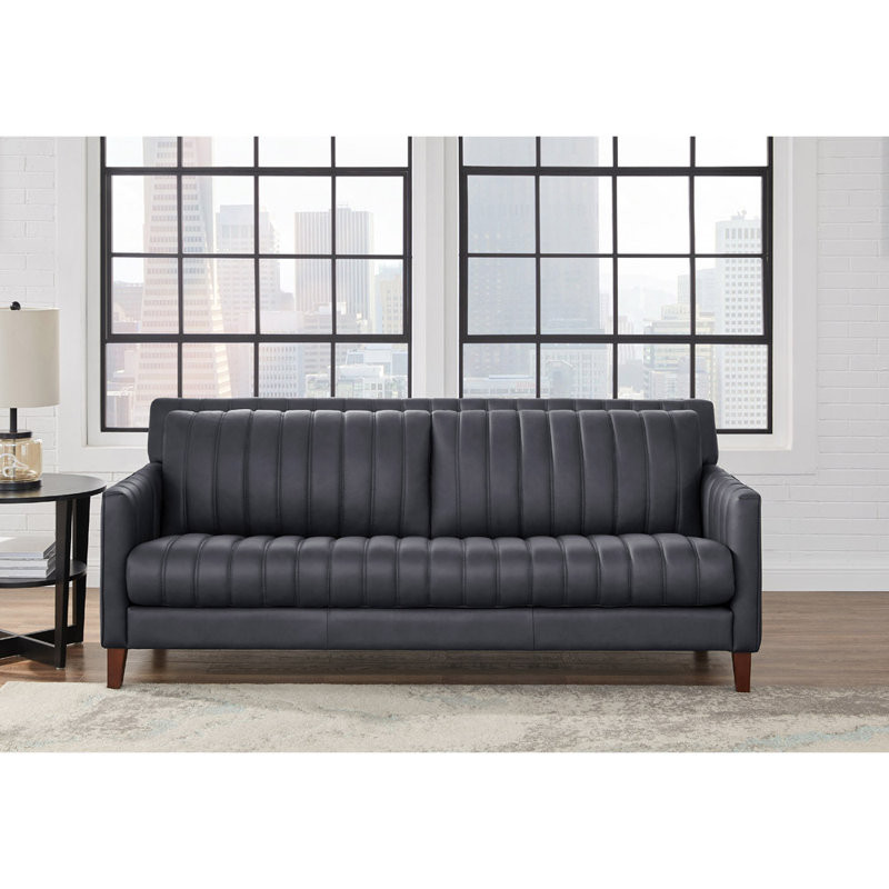 Darlena Top Grain Leather Sofa Couch