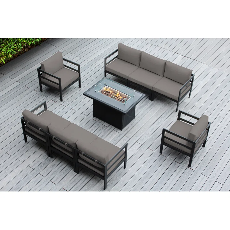 Joniya 8 - Person Outdoor Seating Group with Cushions