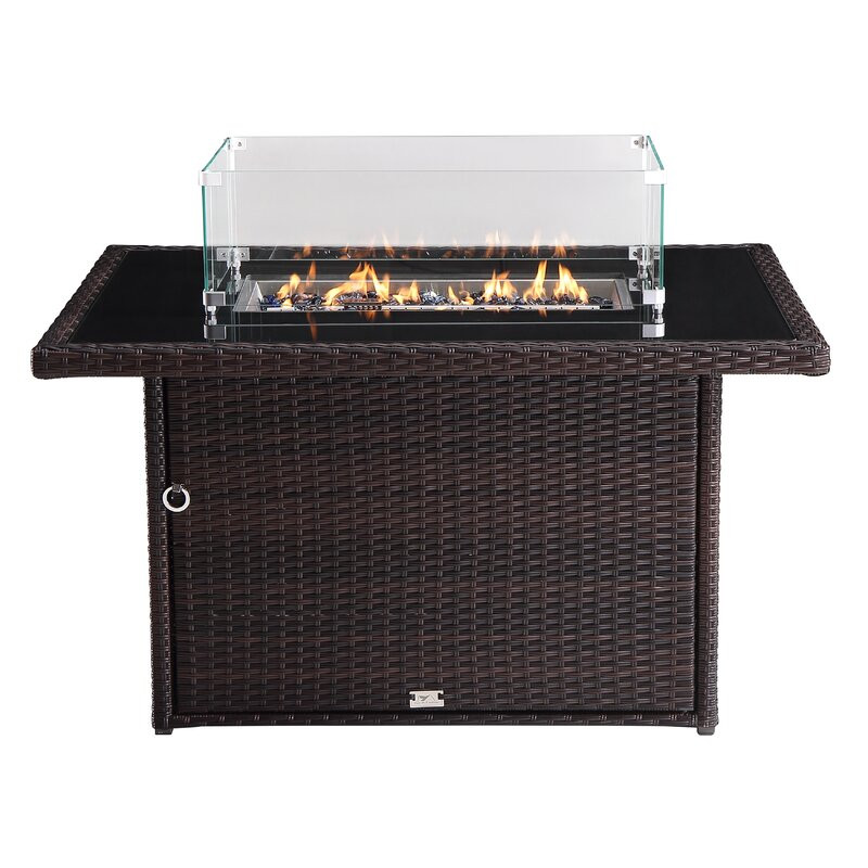 Hawes Aluminum Propane Fire Pit Table