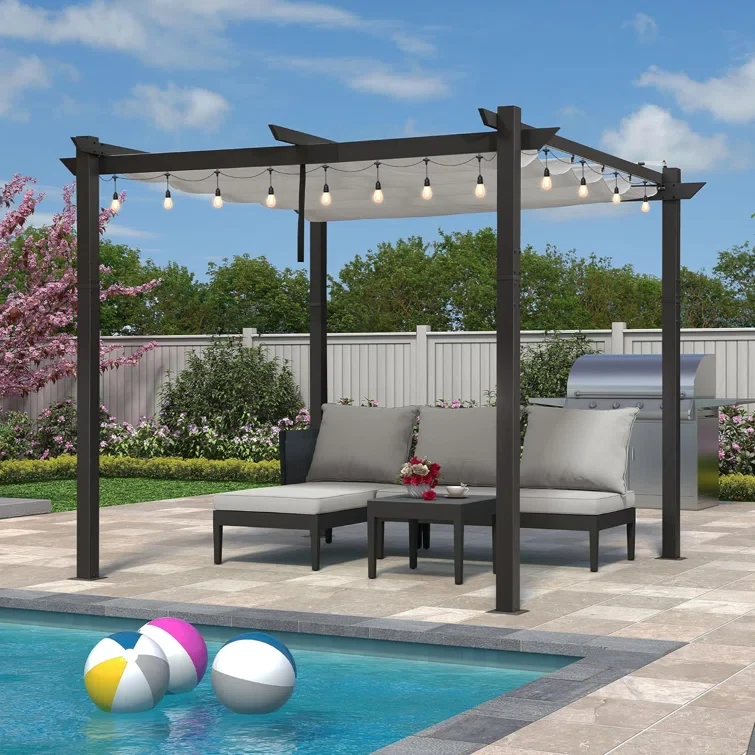 10 Ft. W x 10 Ft. D Aluminum Pergola