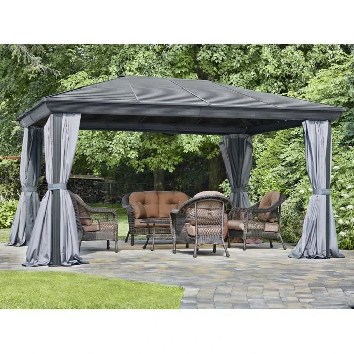 Venus 14 Ft. W x 12 Ft. D Metal Patio Gazebo