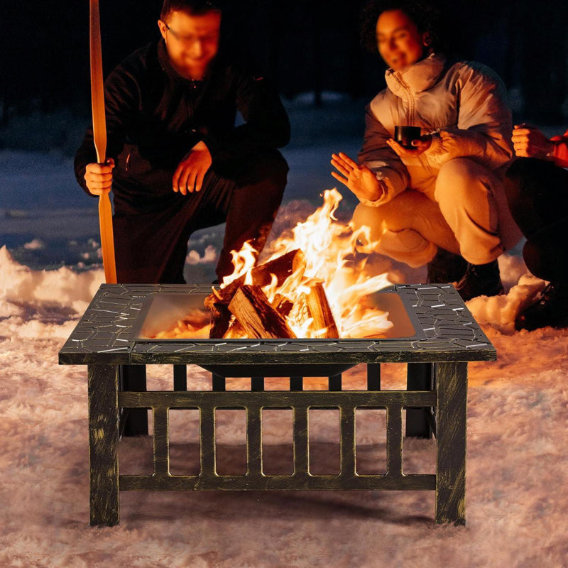 Arianwen 19.7'' H x 31'' W Wood Burning Outdoor Fire Pit