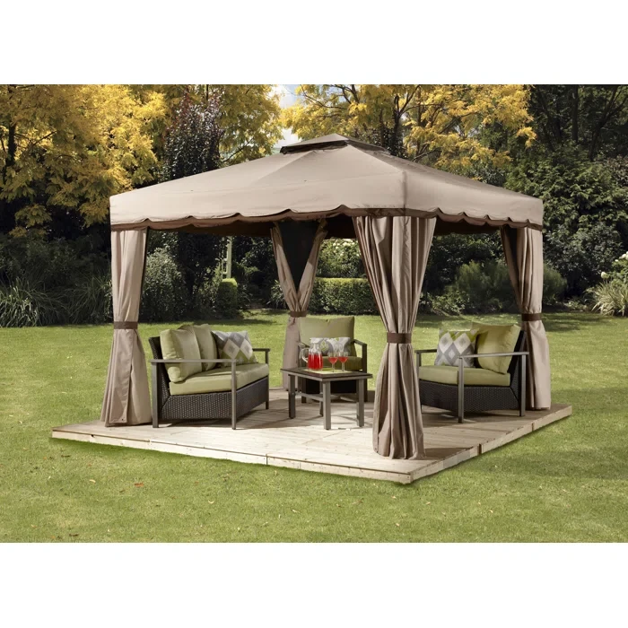 Wimborne 12 Ft. W x 10 Ft. D Metal Patio Gazebo