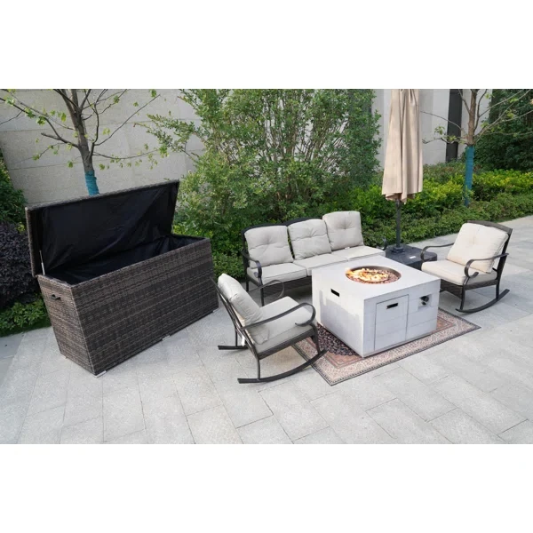 Amairany 5 - Person Outdoor Seating Group with Cushions