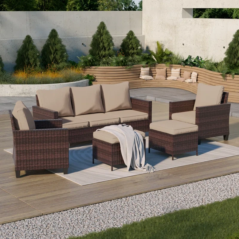 Kinsela 5 - Person Outdoor Seating Group with Cushions