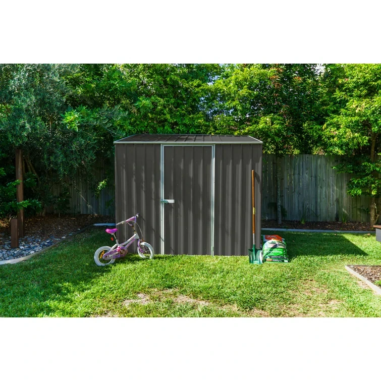 Space Saver Metal Garden Shed 7.5' x 5' - Woodland Gray