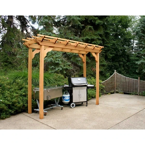 10 ft. W x 3 ft. D Tignall Solid Wood Pergola