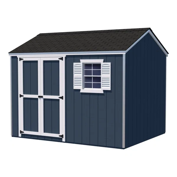 8' W X 8' D Value Workshop Outdoor Wood Storage Shed With Floor