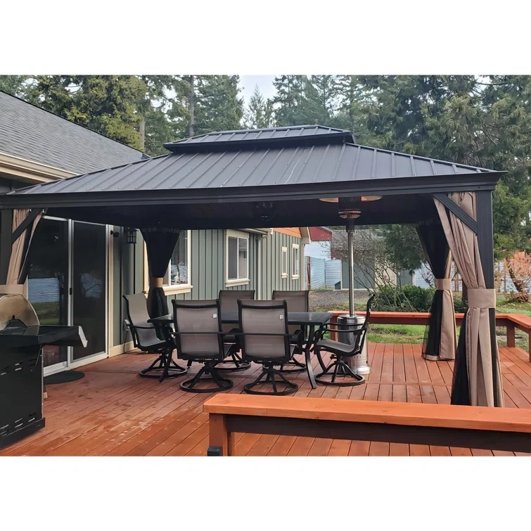 Aluminum Patio Gazebo 12 Ft. W x 16 Ft. D