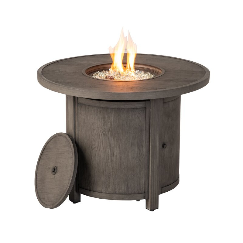 Frederikke 23.8 H 50000 BTU Outdoor Gas Fire Pit Table