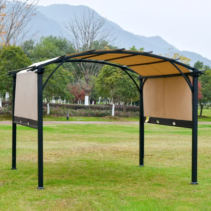 11 Ft. W x 11 Ft. D Steel Grill Gazebo Canopy