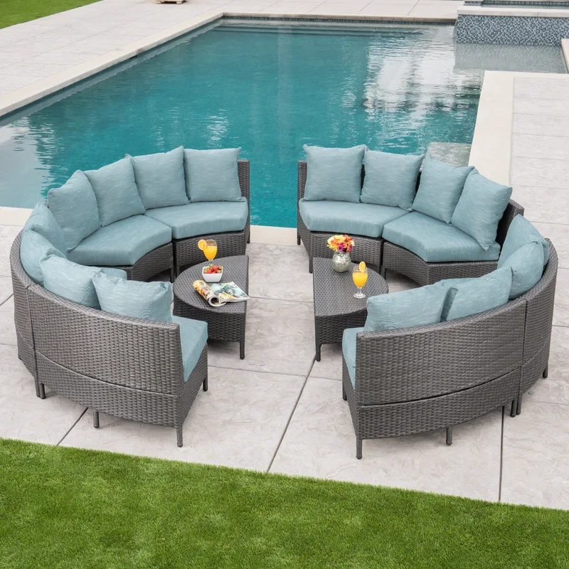 Anquette 8 - Person Outdoor Seating Group with Cushions