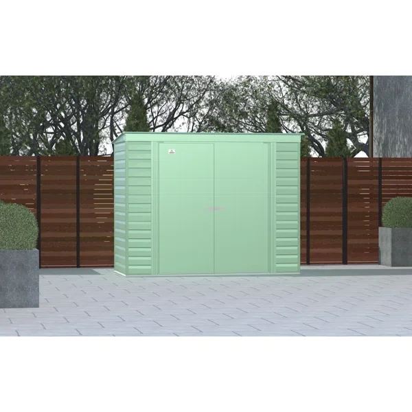 8 ft. W x 4 ft. D Metal Storage Shed