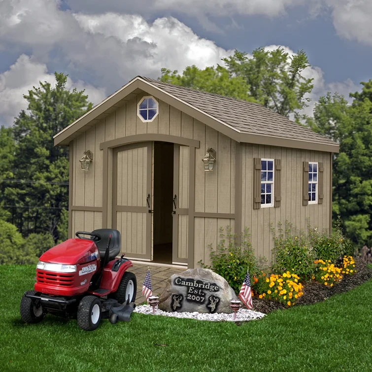 Cambridge 10 ft. W x 12 ft. D Solid Wood Storage Shed