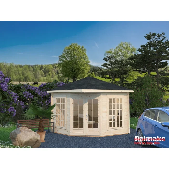 9 Ft. W x 9 Ft. D Solid Wood Patio Gazebo