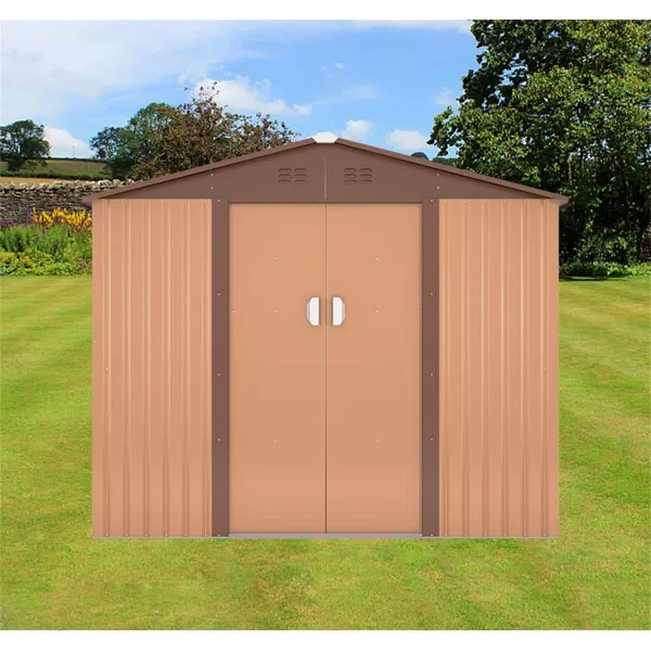 70" H x 101" W x 76" D Galvanized Steel Shed Type