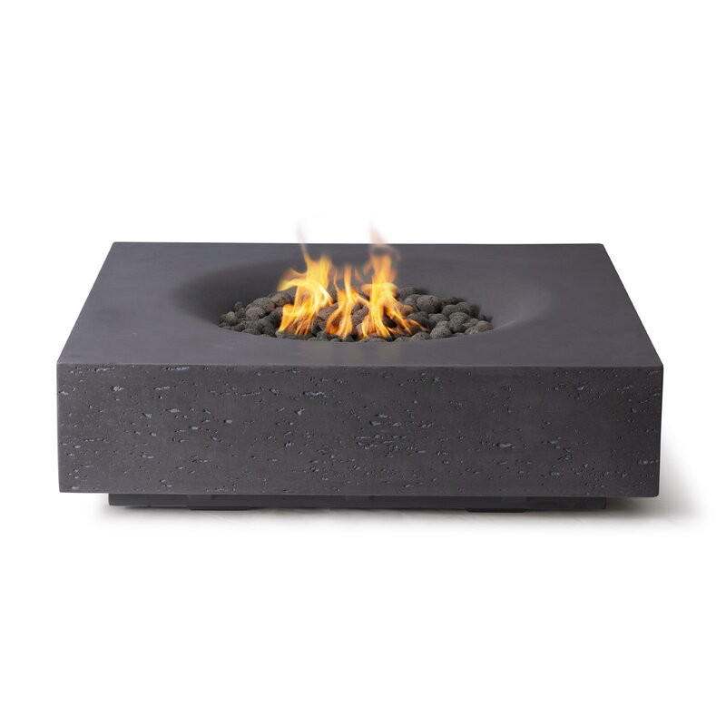 Concrete Propane/Natural Gas Fire Pit Table