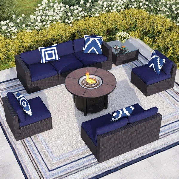 Alyah 7 - Person Outdoor Seating Group with Cushions