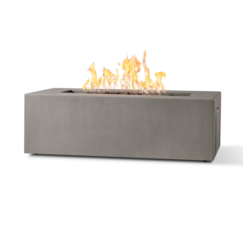 Estes Concrete Propane Fire Pit Table by Jensen Co. 19" H x 60" W x 30" D