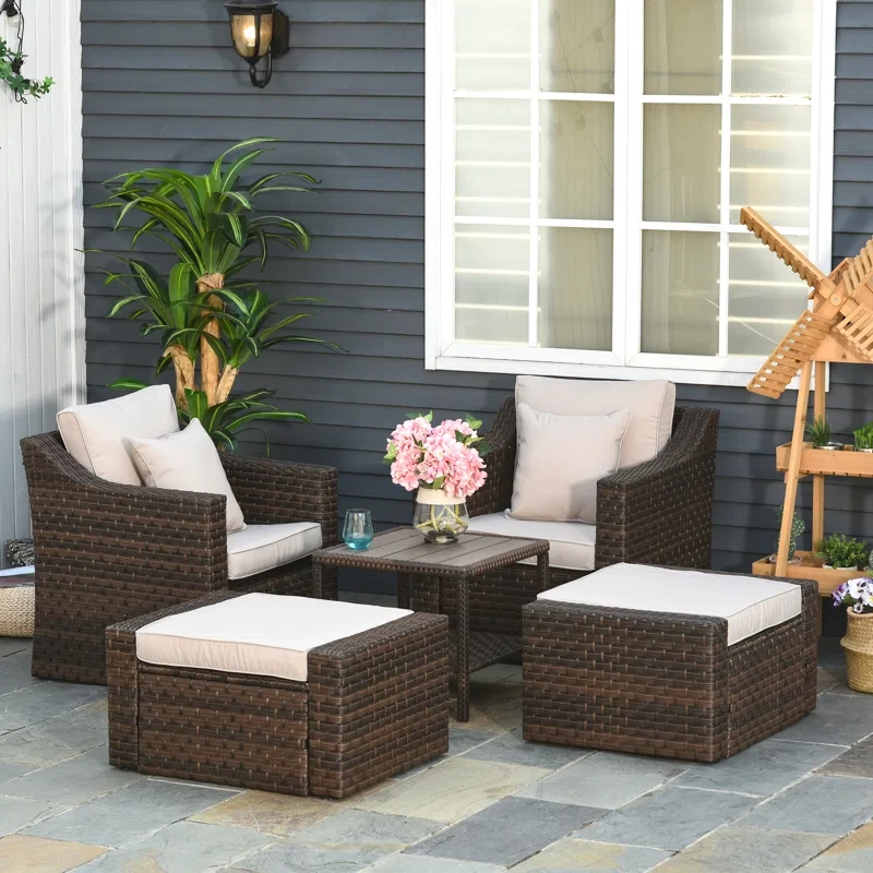 Boothby 4 - Person Outdoor Seating Group with Cushions