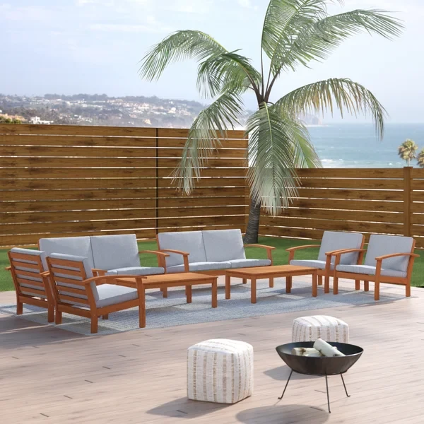 Anautica 8 - Person Outdoor Seating Group with Cushions