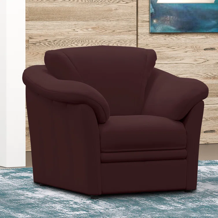 Ramdev Leather Club Chair