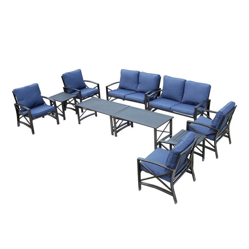 Tanysha 10 Person Outdoor Seating Group With Cushions