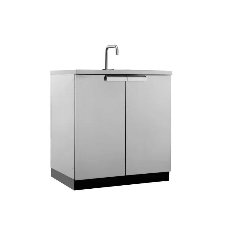 Outdoor Kitchen Stainless Steel 32 in. Sink Cabinet