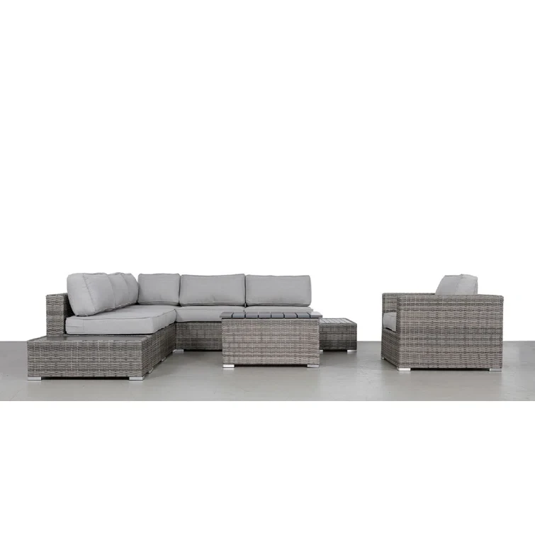 Tarin Fully Assembled 5 - Person Seating Group with Cushions