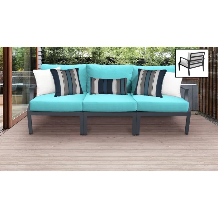 Analyssia 3 - Person Outdoor Seating Group with Cushions