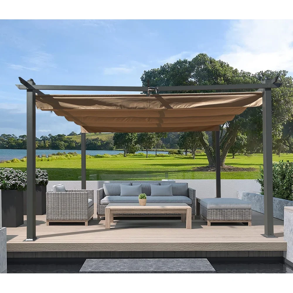 13 Ft. W x 9.8 Ft. D Aluminum Patio Gazebo